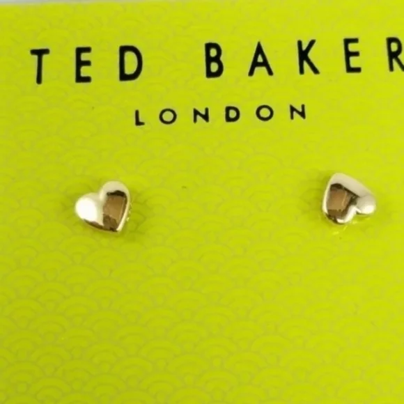 NWT 3PC Ted baker london SET Chunky heart necklace & Earrings. - Picture 14 of 14